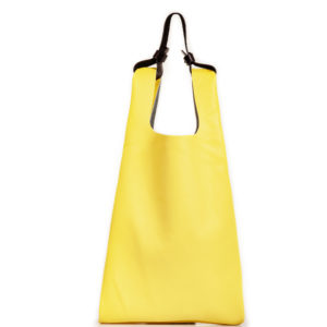 Yellow leather tote bag – Cinzia Rossi