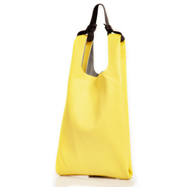 Yellow leather tote bag – Cinzia Rossi