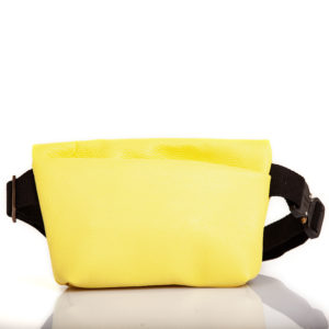Sac ceinture en cuir jaune - Cinzia Rossi