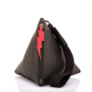 Leather pyramid clutch bag - Cinzia Rossi