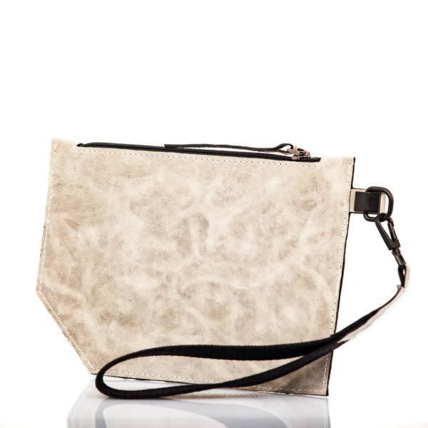 Leather hand clutch bag - Cinzia Rossi