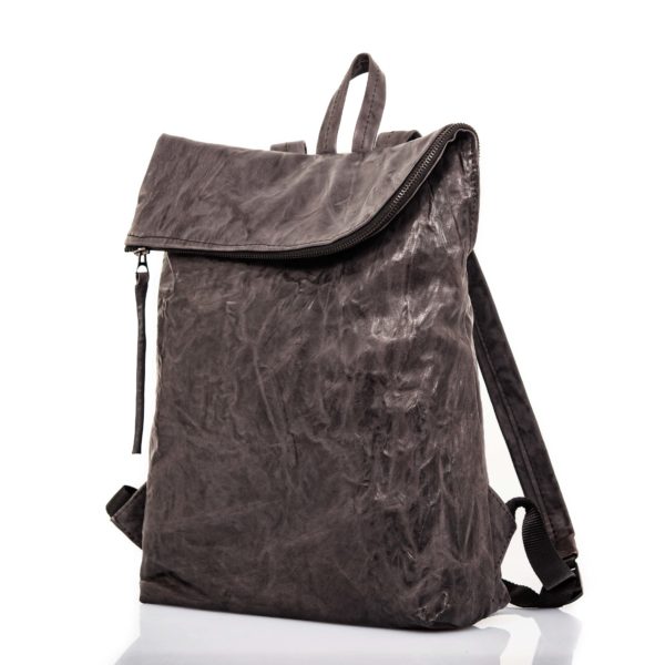 Anthracite Leather backpack – Cinzia Rossi