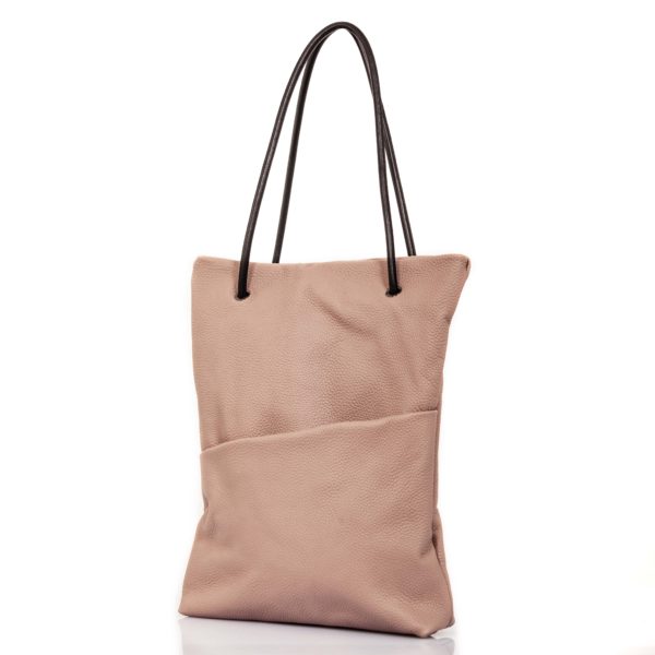 Powder pink leather tote bag - Cinzia Rossi