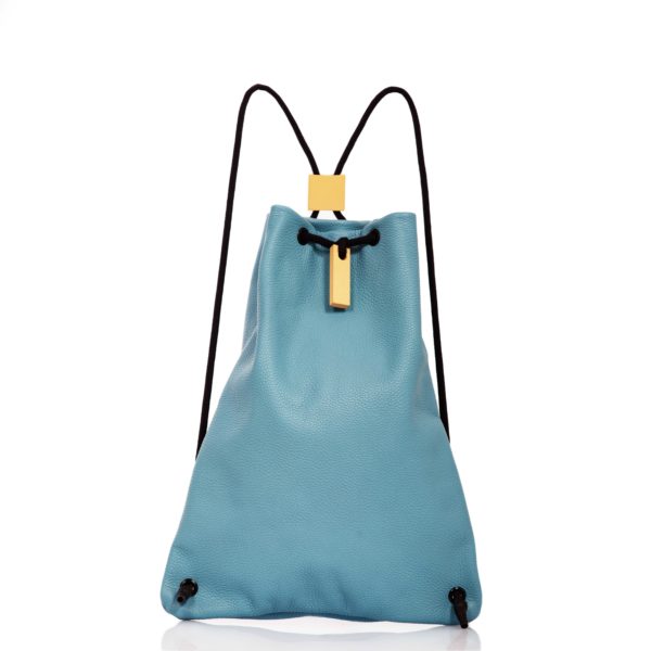 Light blue leather backpack - Cinzia Rossi