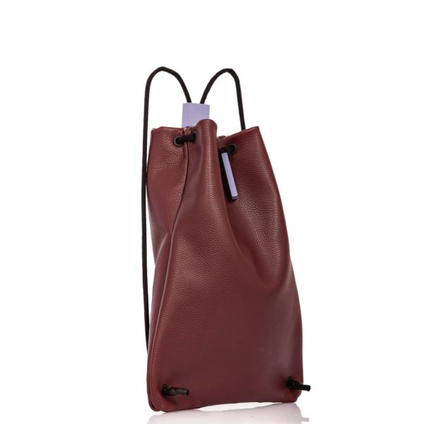Burgundy leather backpack - Cinzia Rossi