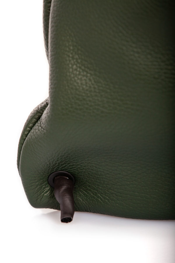 Dark green leather backpack - Cinzia Rossi