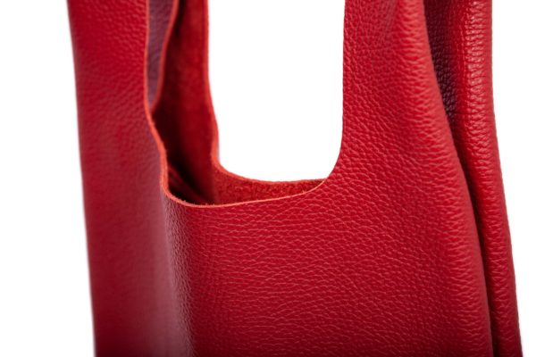 Red leather tote-bag - Cinzia Rossi