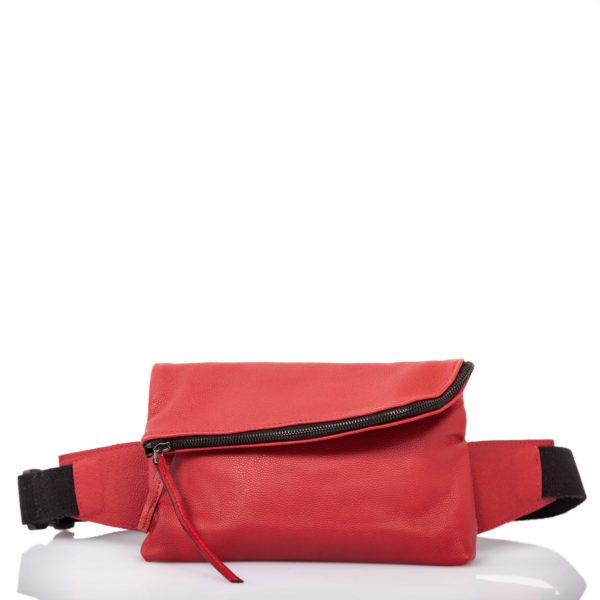 Red leather belt bag - Cinzia Rossi