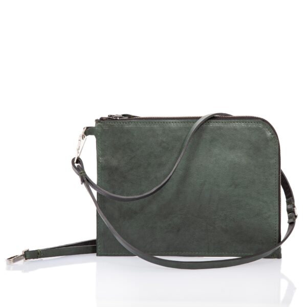 Handtasche aus grünem Leder - Cinzia Rossi