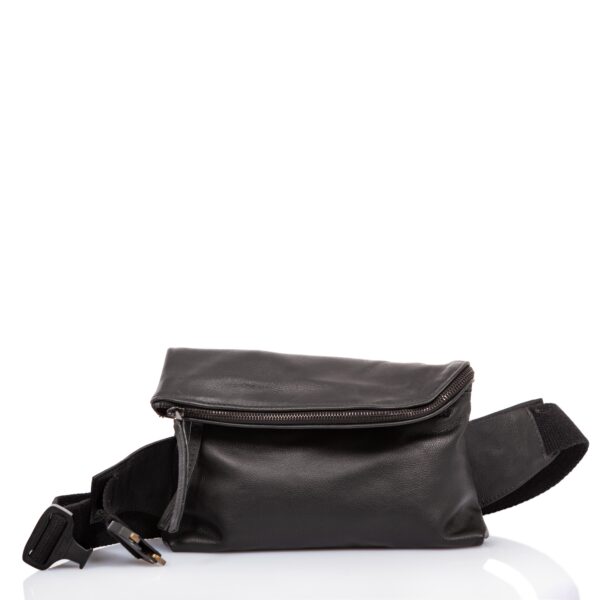 Black leather belt bag - Cinzia Rossi