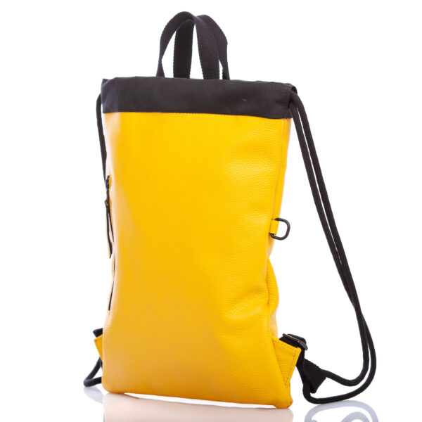 Yellow leather backpack - Cinzia Rossi
