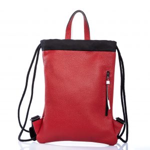 Red leather backpack - Cinzia Rossi