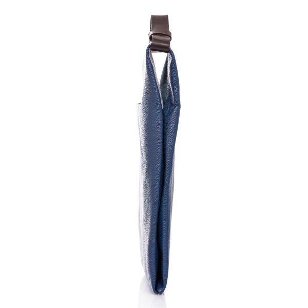 Tasche aus tiefblauem Leder - Cinzia Rossi