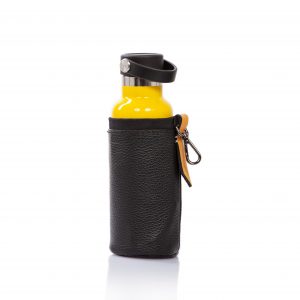 Bottle with leather bottle holder - Cinzia Rossi