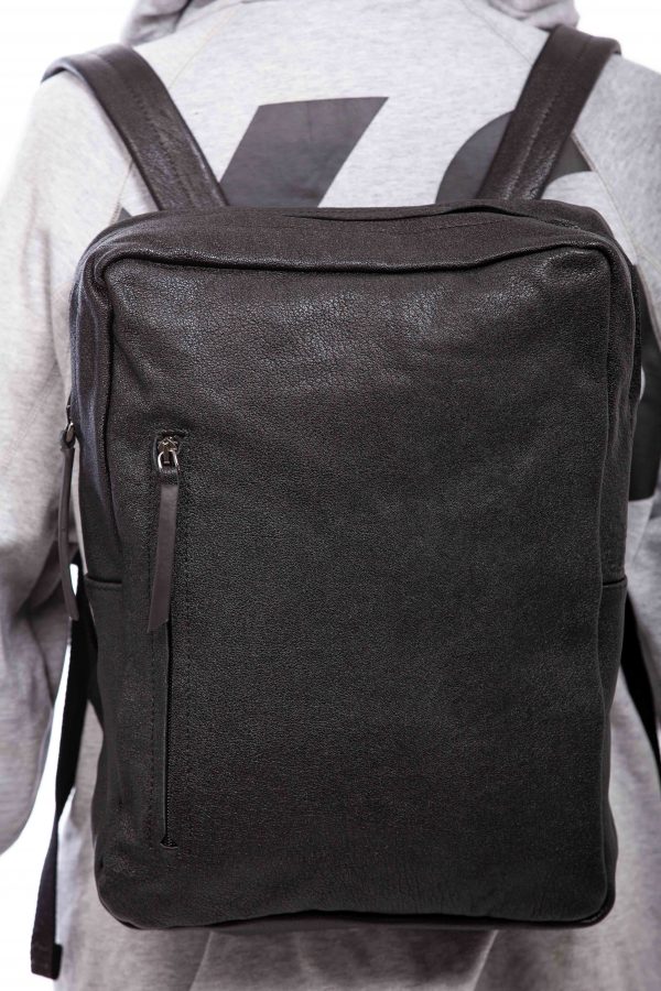 Rucksack aus schwarzem Leder - Cinzia Rossi