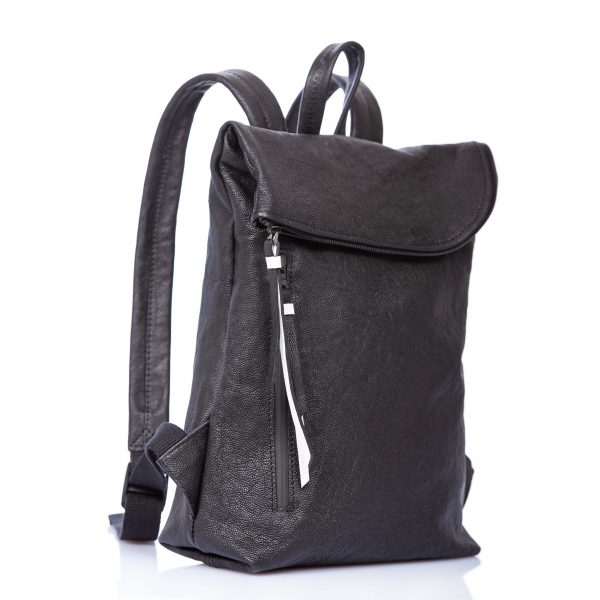 Small black leather backpack - Cinzia Rossi