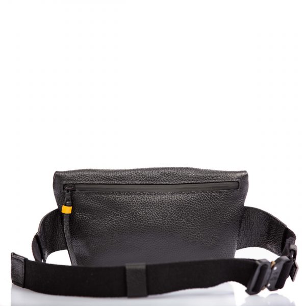 Black and yellow leather belt bag - Cinzia Rossi