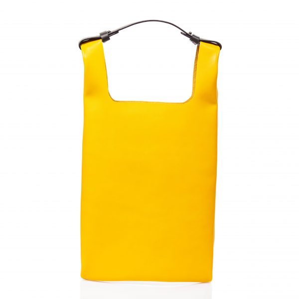 Yellow leather tote-bag - Cinzia Rossi