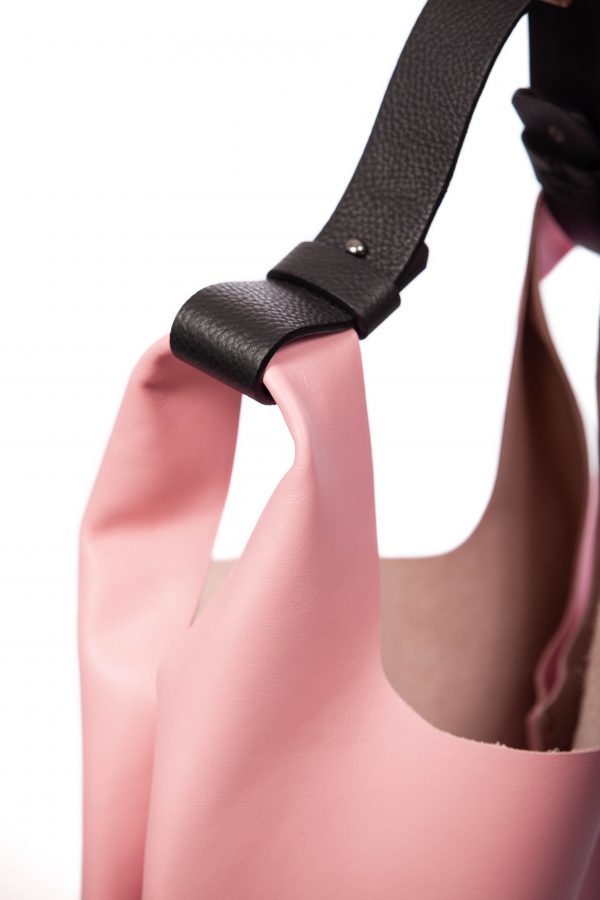Handtasche aus rosafarbenem Leder - Cinzia Rossi
