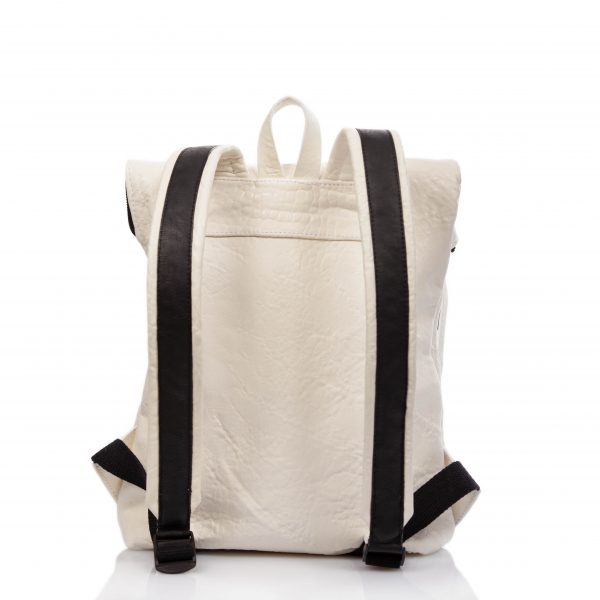Small backpack in white leather - Cinzia Rossi