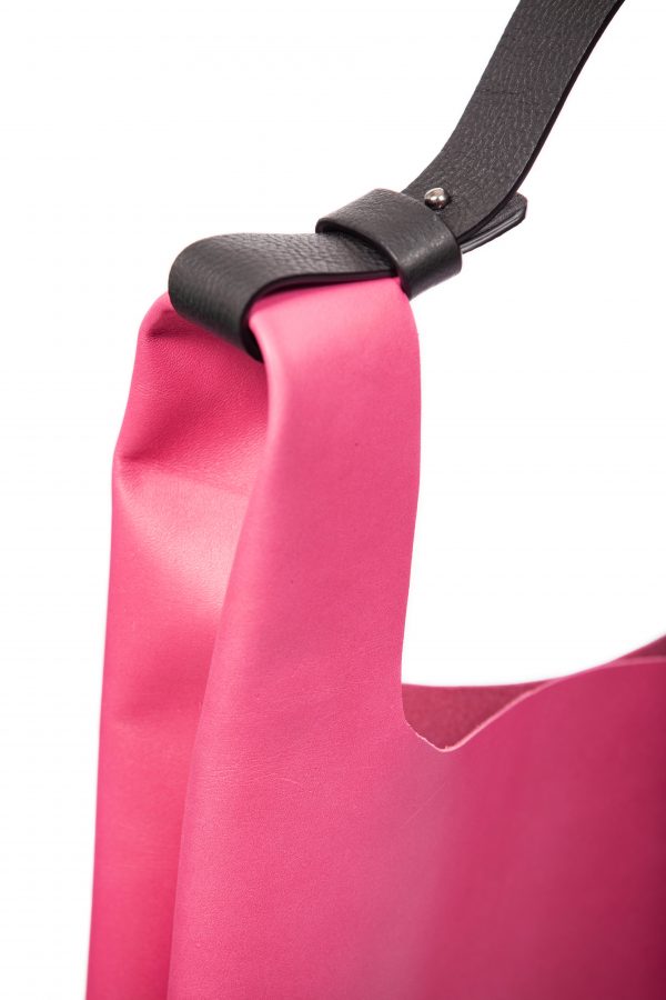 Fuchsia leather tote-bag - Cinzia Rossi
