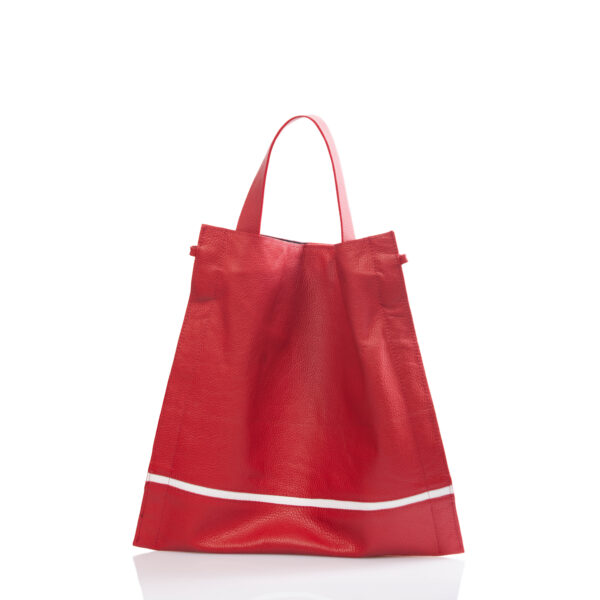 Shopper aus rotem Leder - Cinzia Rossi