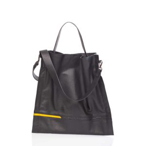 Shopping bag in pelle nera - Cinzia Rossi